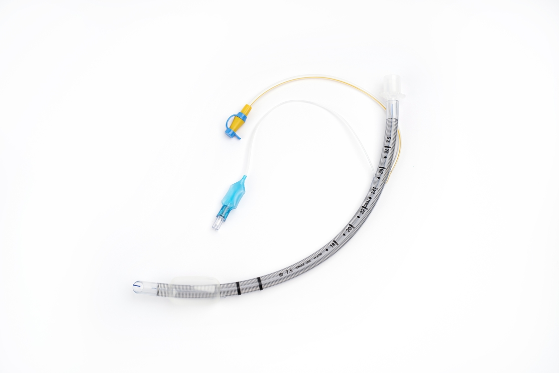 Hot Sale Disposable PU Cuff Reinforced Endotracheal Tube with Suctin Port