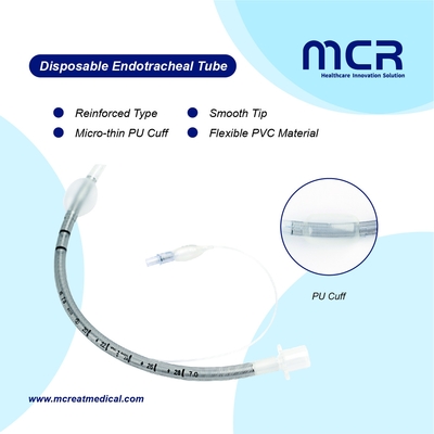 Producent medyczny Wzmocnione jednorazowe rurki endotrachealne bez DEHP