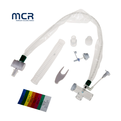 Pojedynkowy sterylny PVC zamknięty cewnik do ssania / system z 24h T Piece