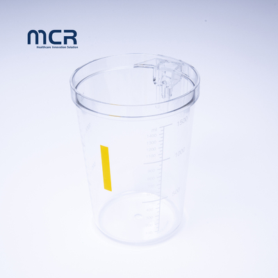 1500 ml 2500 ml pojemności słoik do zbierania ssania do szpitalnej ssania maszyny liniowej
