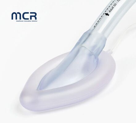 Jednorazowa maska gardłowa z PVC, sterylizacja tlenkiem etylenu i elastyczna, odporna na kruszenie, przewód oddechowy do ekonomicznego zarządzania drogami oddechowymi